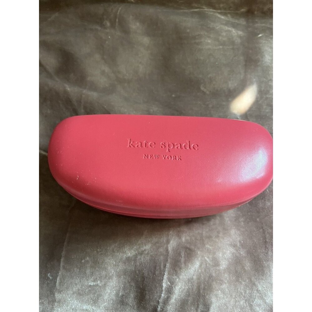 KATE SPADE NEW YORK DARK PINK HARD CLAMSHELL GLASS CASE SO PRETTY